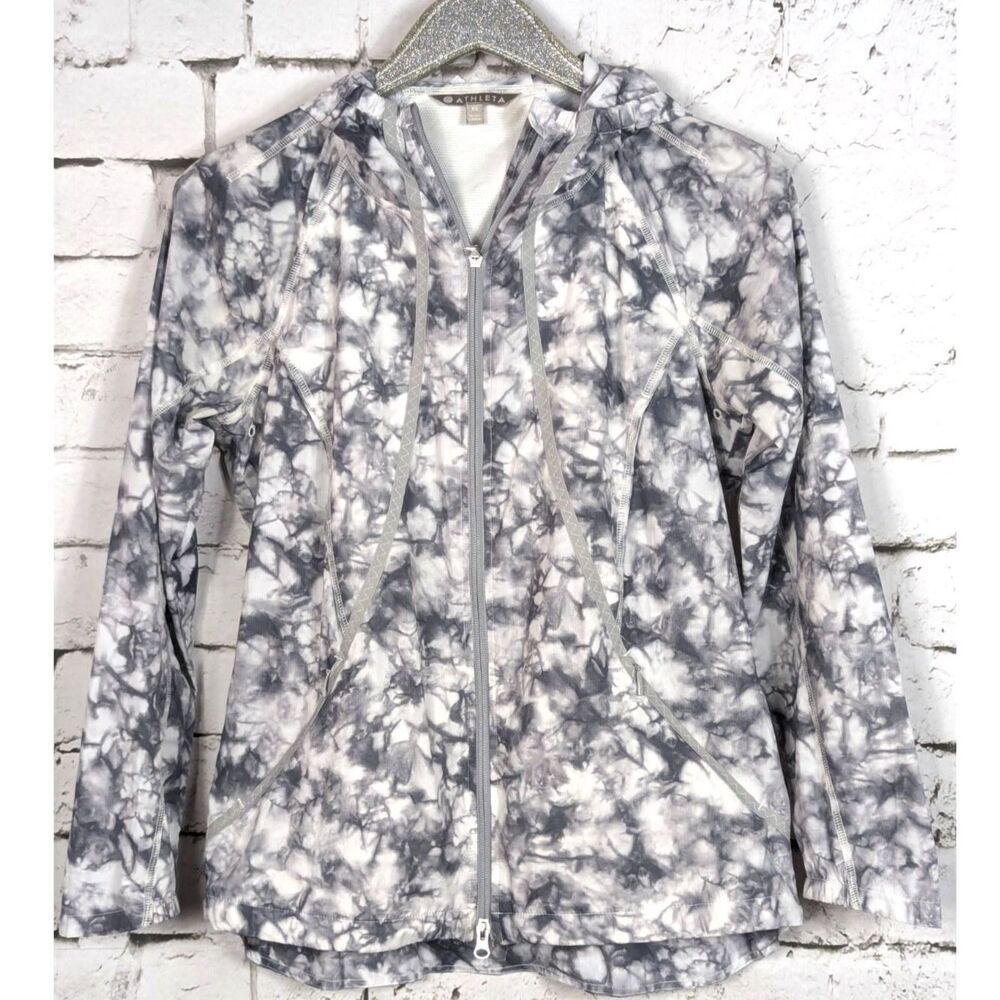 ATHLETA Catalina UPF Rain Jacket Hooded Seam-Sealed Running Outdoors Size XS